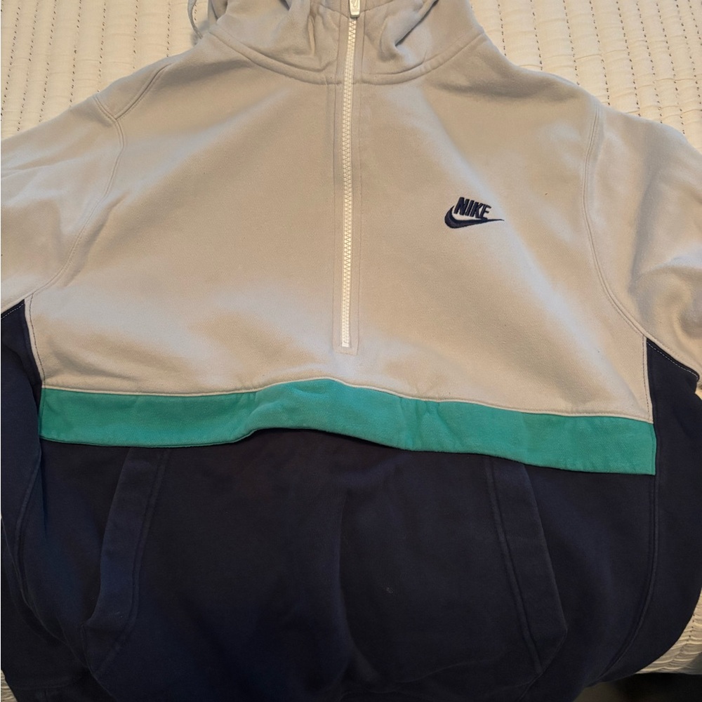 Nike Light Gray Zip-Up Jacket